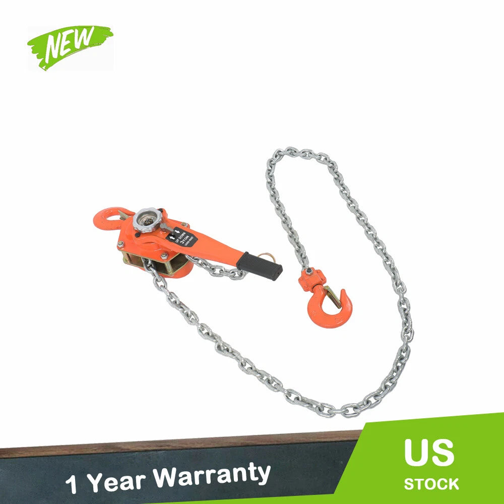 6600lb Lever Block Chain Hoist for Lifting (10ft)