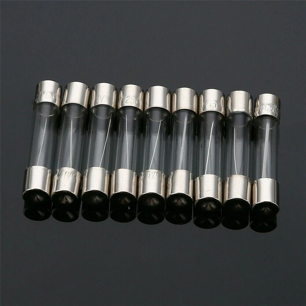 Set of 6x30mm Quick-Blow Glass Tube Fuses Assorted Kit
