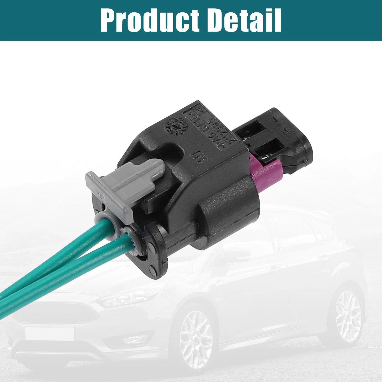 Battery Current Sensor Connector WPT-1648 DU2Z-14S411-AZB for Ford Escape (2013–2019)