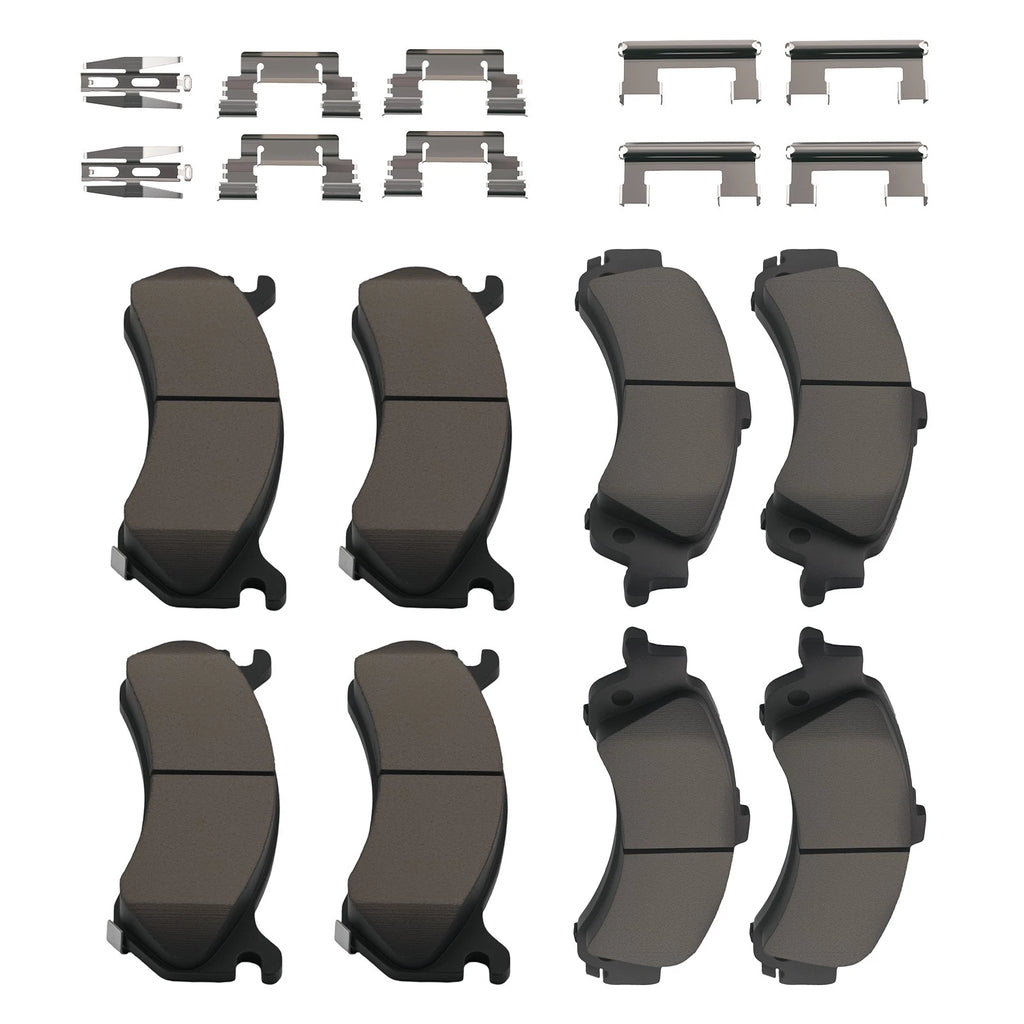 8pcs Ceramic Brake Pads Kit for Chevrolet Tahoe/GMC Yukon (2000–2006)
