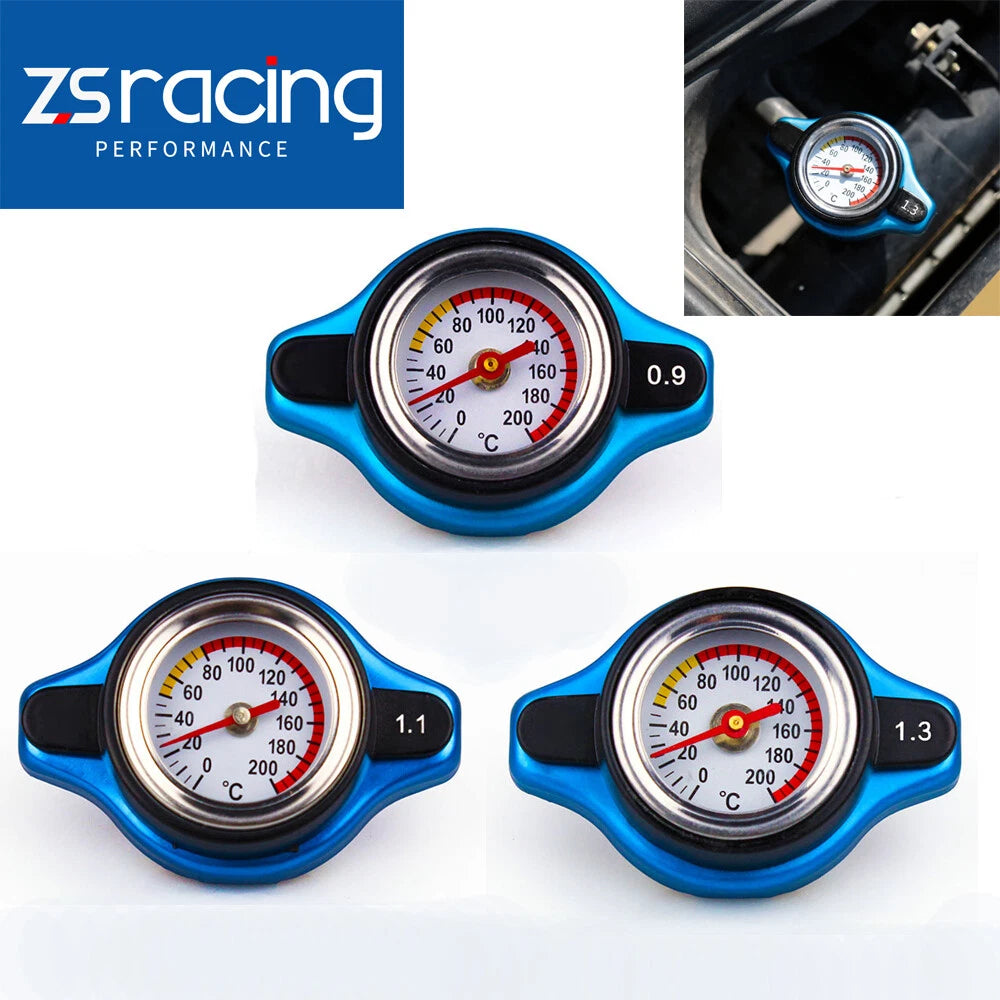 Racing Water Temp Gauge for Radiator Cap Cover (0.9/1.1/1.3bar)