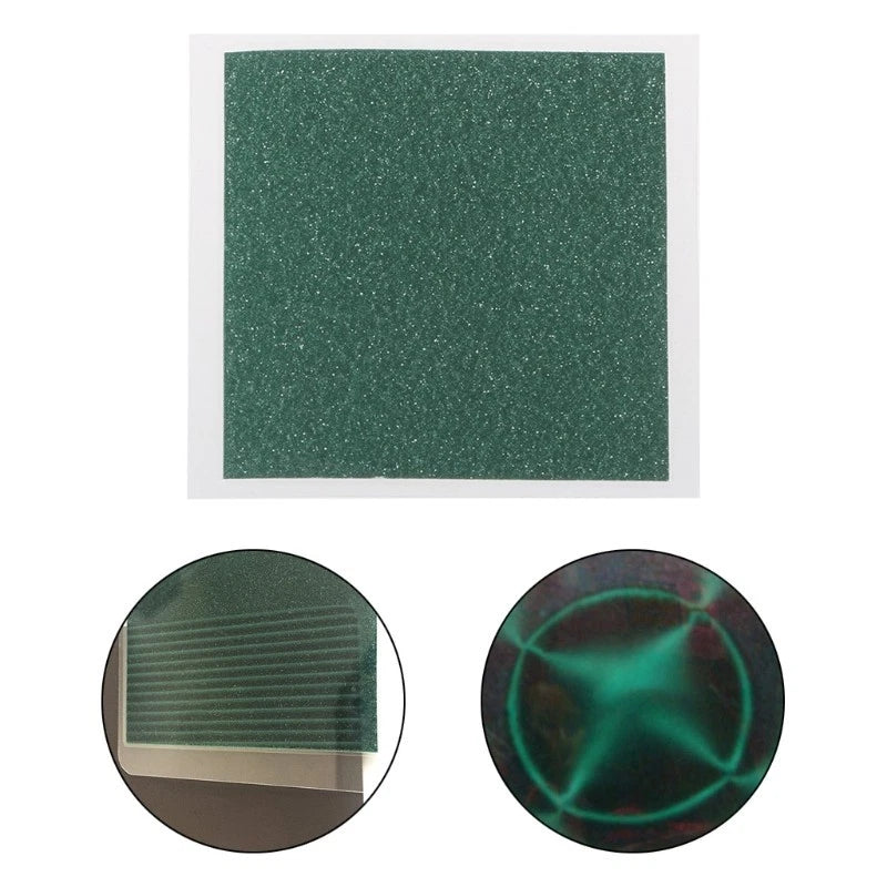 Magnetic Field Viewer Card Magnet 25x50mm & 50x75mm Connector Dark Green