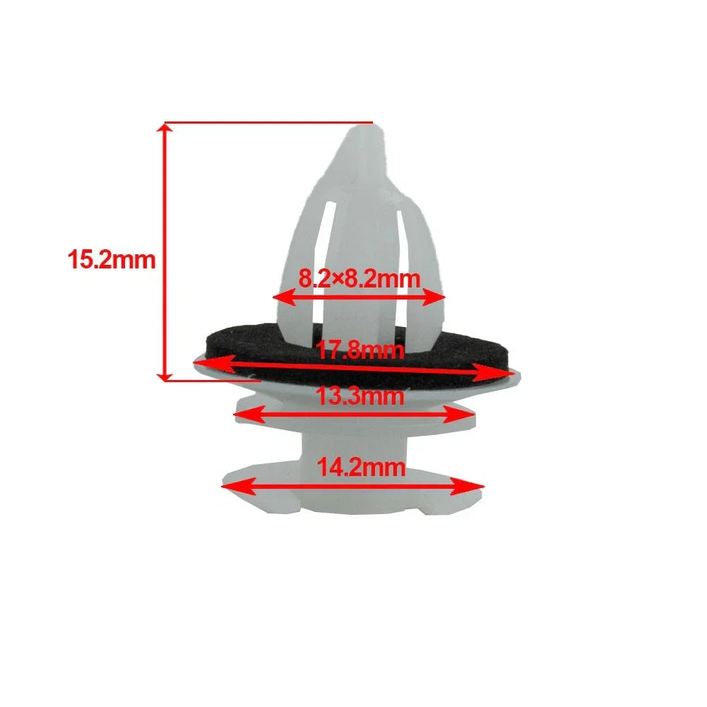 Rivet Door Panel Clips White Retainers for BMW E34–E39, E46 (1988–2006)