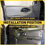 Set of 2 Front Inside Door Handle Trim Bezels for Chevy Trailblazer (2002-2009)