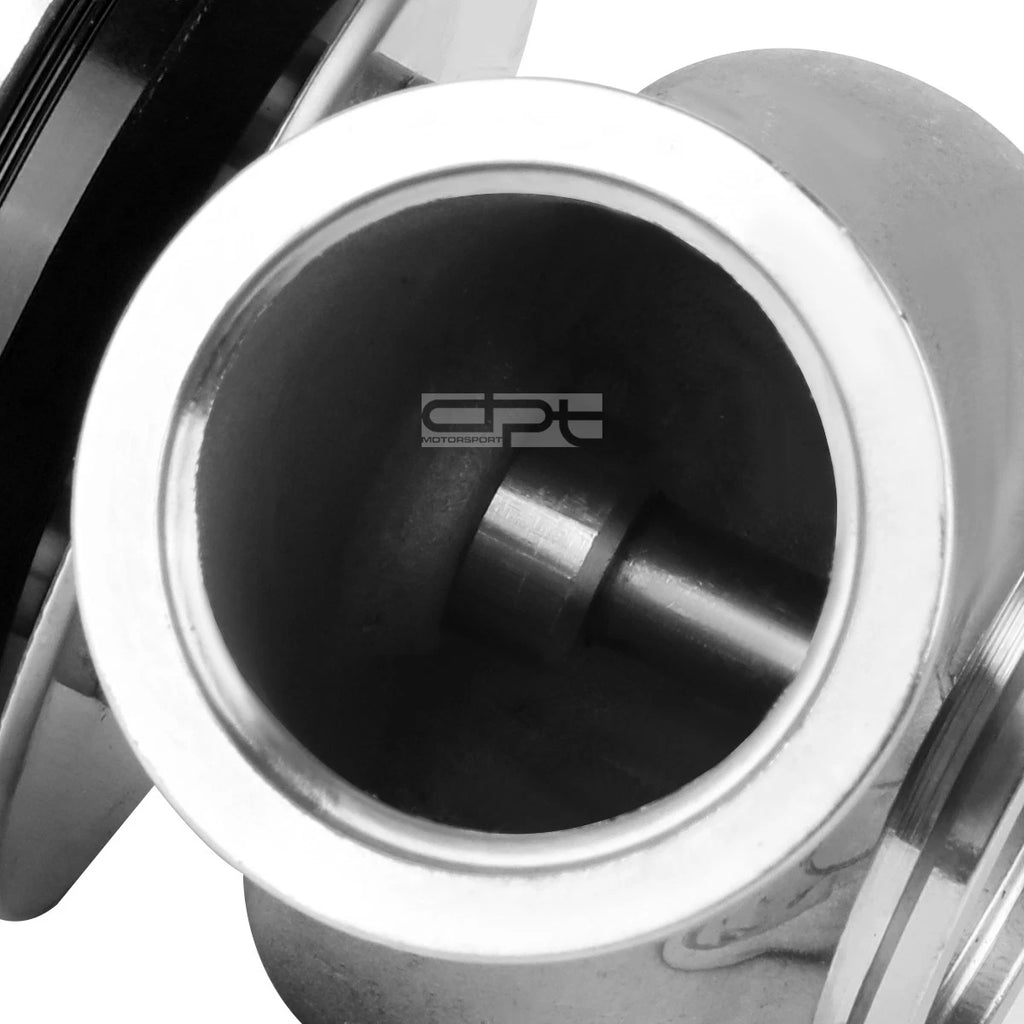 Universal 40mm Turbo V-Band Wastegate Bypass Exhaust + Spring Black