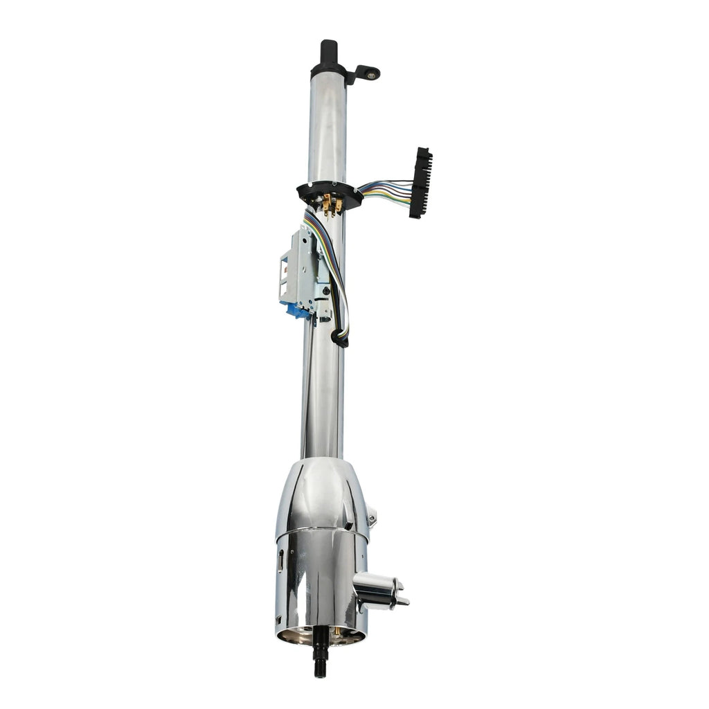 32" Tilt Steering Column with Key & Wheel Adapter for Hot Rod (Chrome)