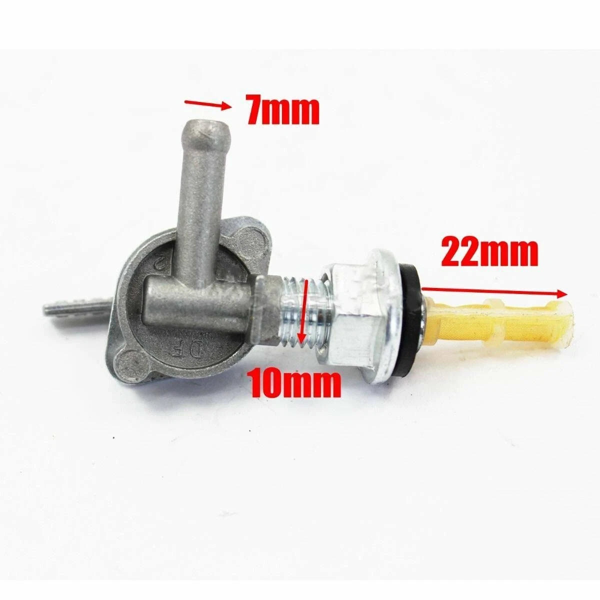 Fuel Gas Tank Petcock Tap for ATV Quad Bike (110cc–250cc) 10mm 6mm
