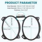 Rear Door Speaker Mounting Bracket 6"x9" for Toyota Corolla (2003–2013)