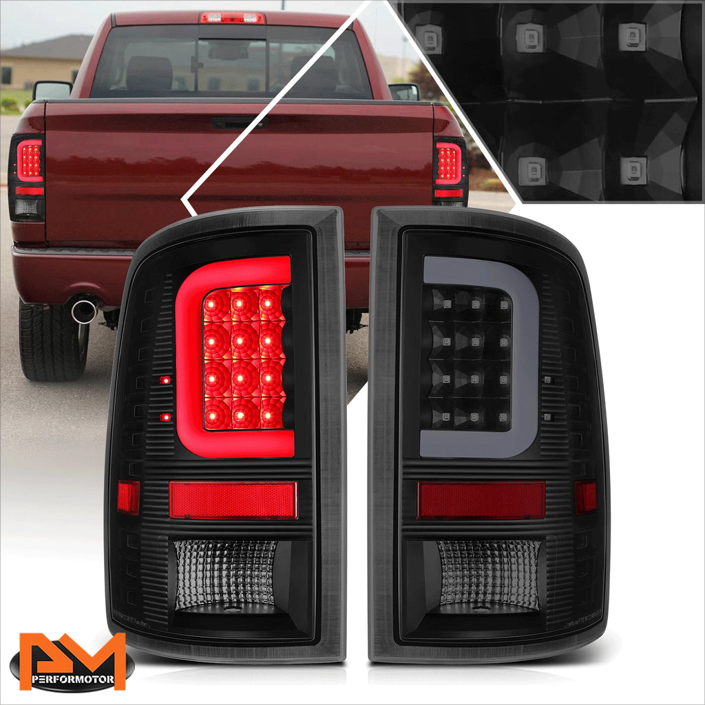 3D LED C-Bar Tail Light for Dodge Ram Pickup (2009–2017) Tinted