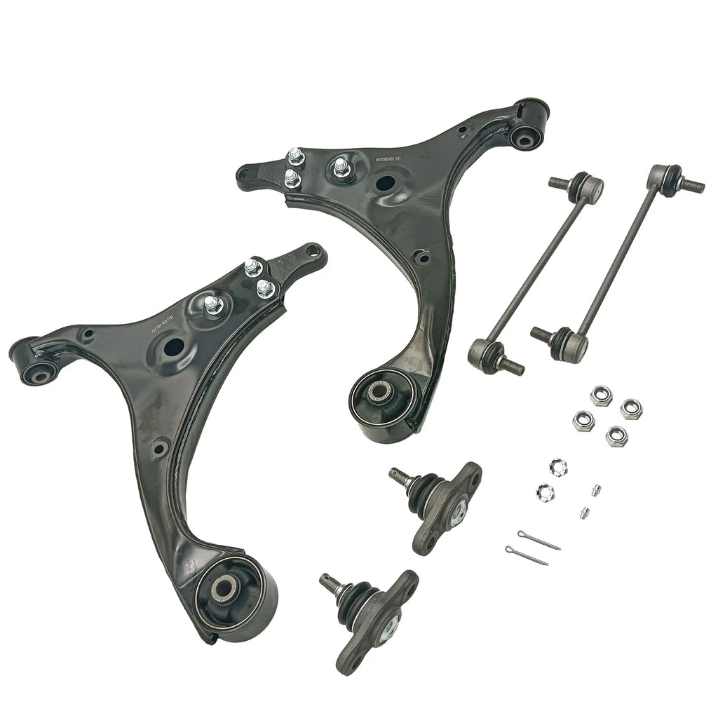 Set of 6 Suspension Control Arms Ball Joints Sway Bars for Hyundai Elantra (2009–2012)