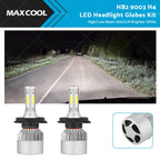 2X H4 LED Headlight Globes Kit Hi/Low Beam 9000LM for HB2 9003