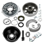 Rear Brake Drum Hub Plate Cover Shoes for Honda TRX300 TRX300FW (1988–2000)