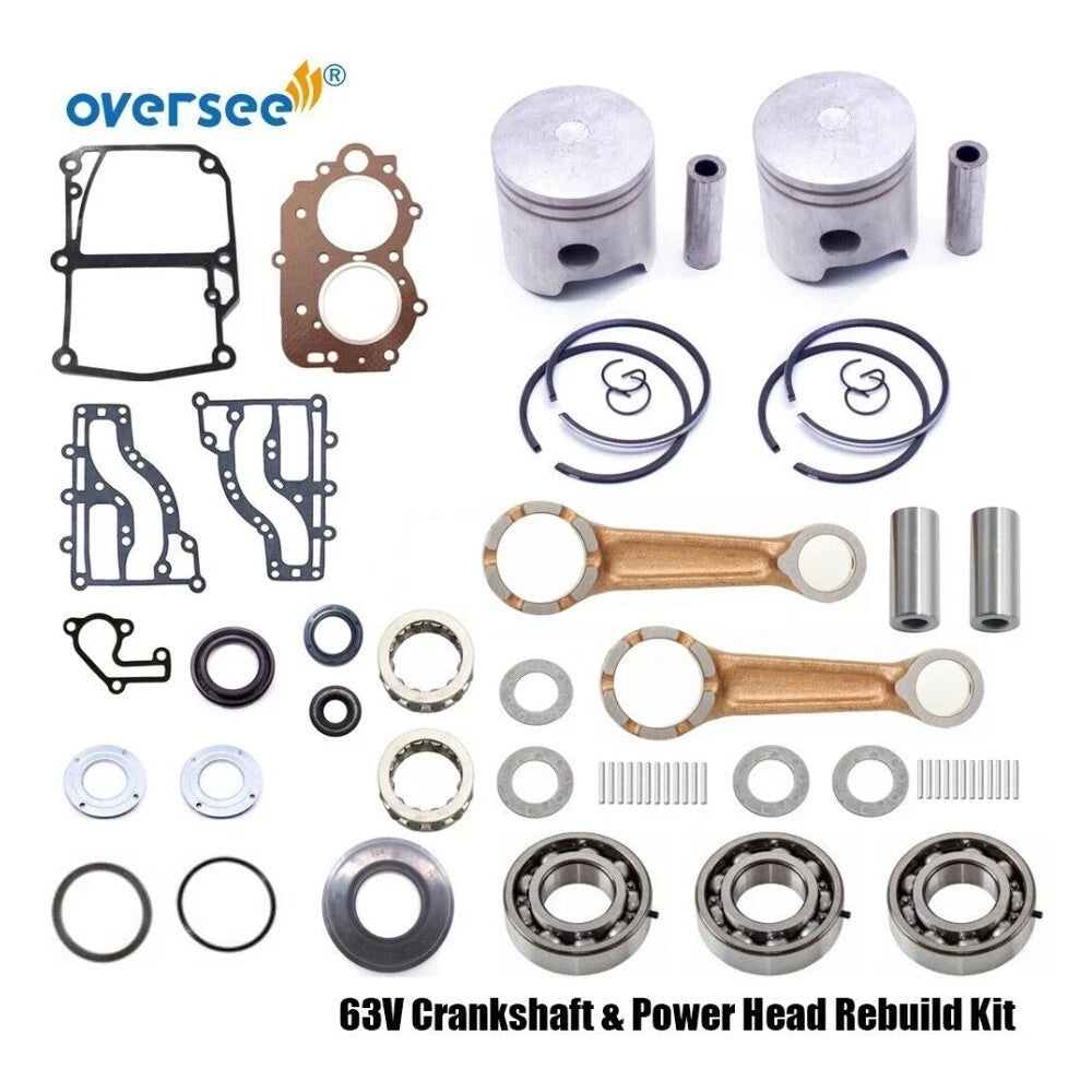 Crankshaft & Power Head Rebuild Kit for Yamaha 2T 9.9 15HP (9.9FMHS)