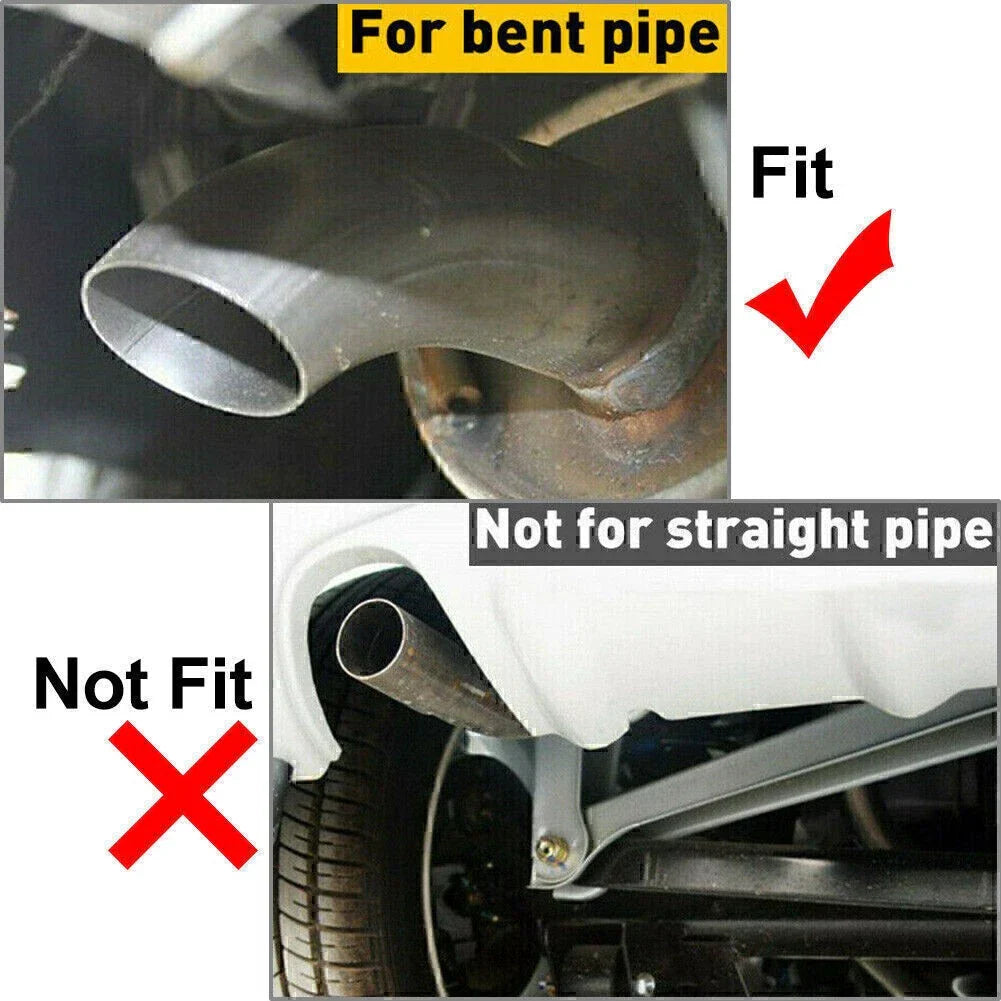 Dual Stainless Steel Exhaust Pipe Tail Muffler Tip for Universal Car