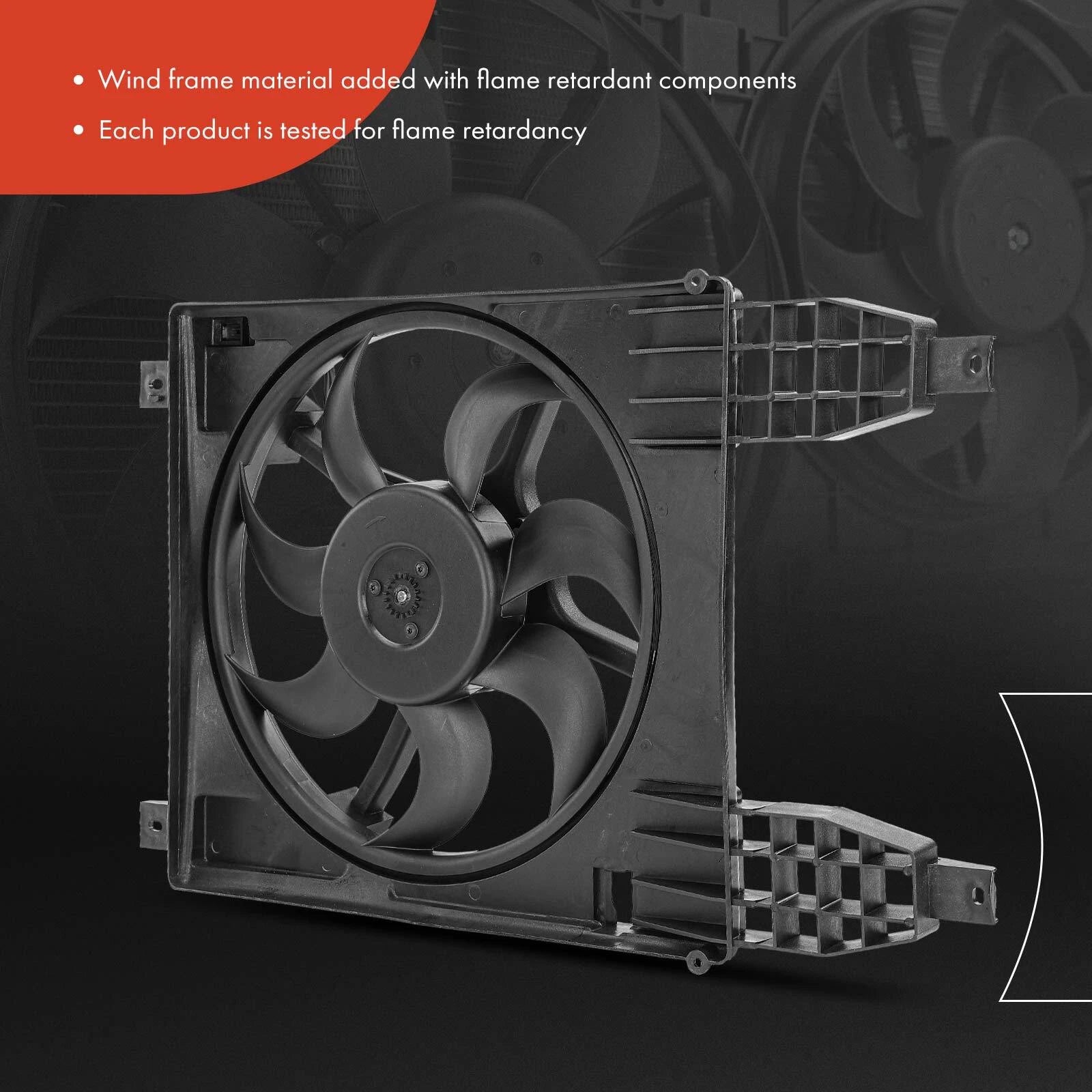 Cooling Fan Assembly with Shroud for Chevy Aveo/Aveo5 (2009-2011)