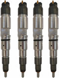 4X Fuel Injector 0445120405 6C469F593AC for Cummins QSB 5.9L (2003–2010)