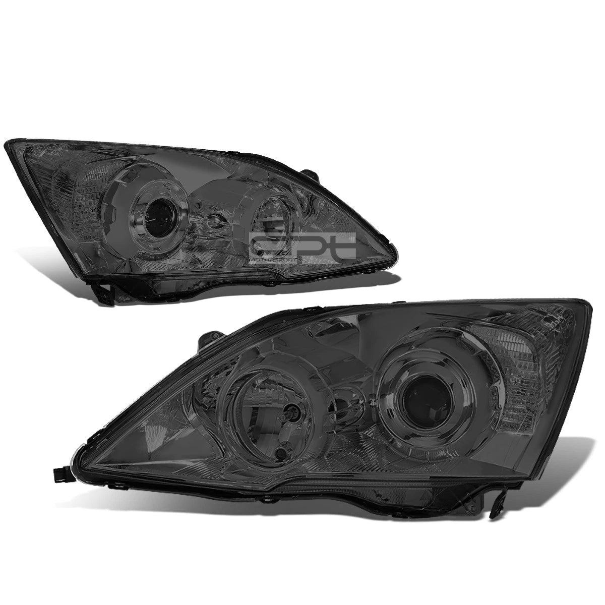 Projector Headlight Set for Honda CR-V (2007–2011) - Smoked Housing