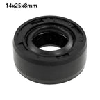 Black TC Double Lip Oil Seal 14x25x8mm Rubber Seal for Industrial Repairs