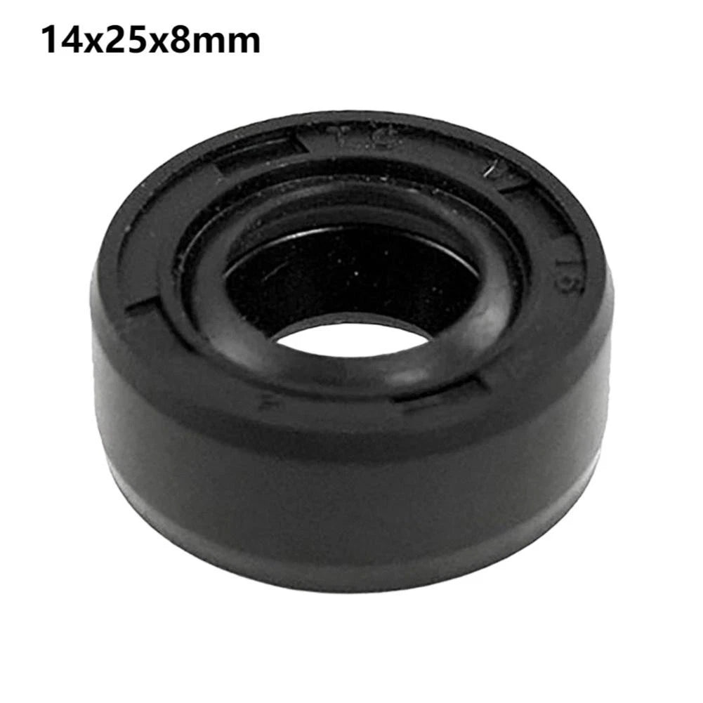 Black TC Double Lip Oil Seal 14x25x8mm Rubber Seal for Industrial Repairs