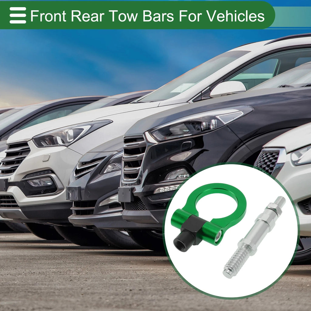 Tow Hook Set for Volkswagen MK7 (2014–2022) 11mm Aluminum Alloy Green