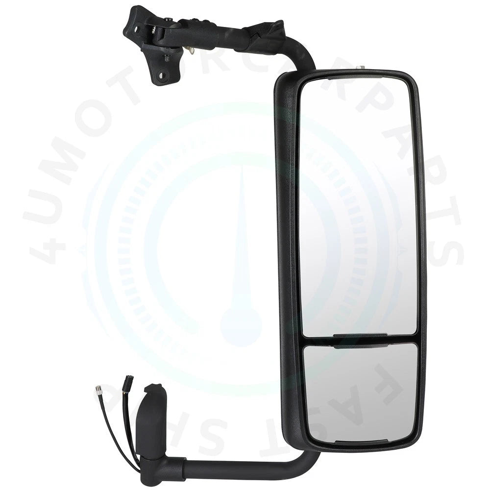 Passenger Side Towing Mirror for Volvo VNL (2004–2017) - Black Textured