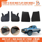 Black Mud Flap Splash Guards for Toyota Hilux 4Runner LN80 LN90 (88-96)
