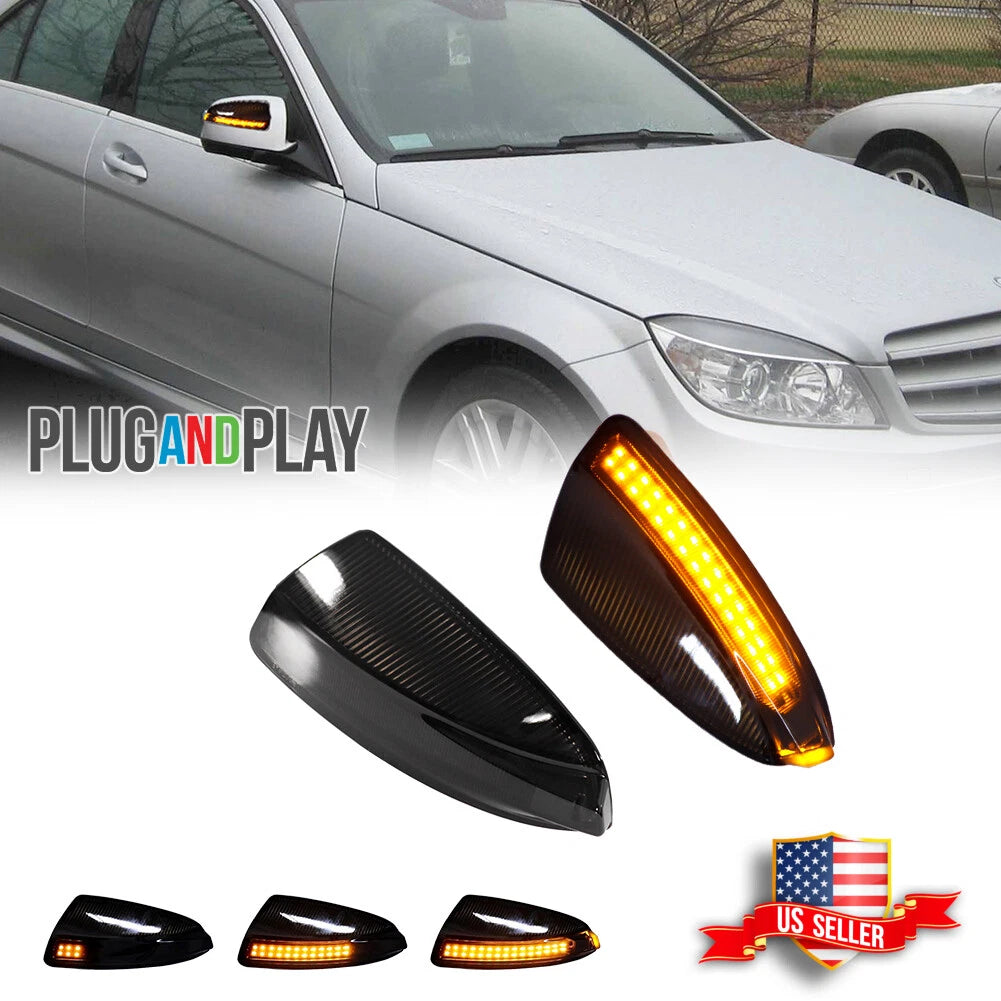 2X LED Dynamic Side Mirror Signal Light for Mercedes Benz ML350 (2006–2011)