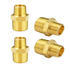 4 x 3/4" GHT x 1/2" NPT Brass Male Connector Hose Adapter Fittings
