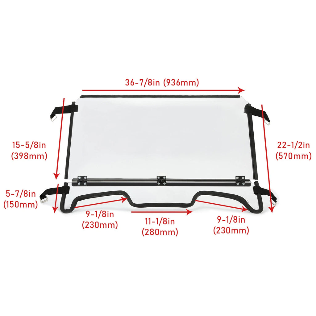 Heavy Duty Flip Down Windshield for Polaris RZR XP 1000/4 1000 (2019–2023)