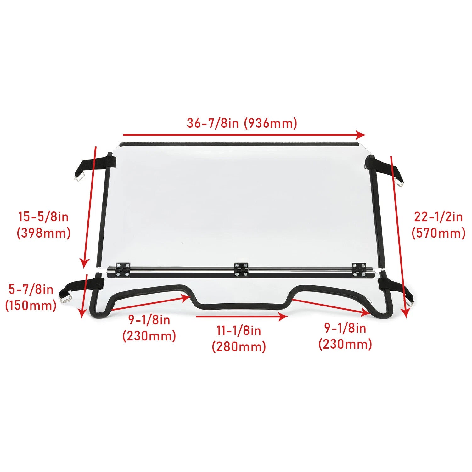 Heavy Duty Flip Down Windshield for Polaris RZR XP 1000/4 1000 (2019–2023)