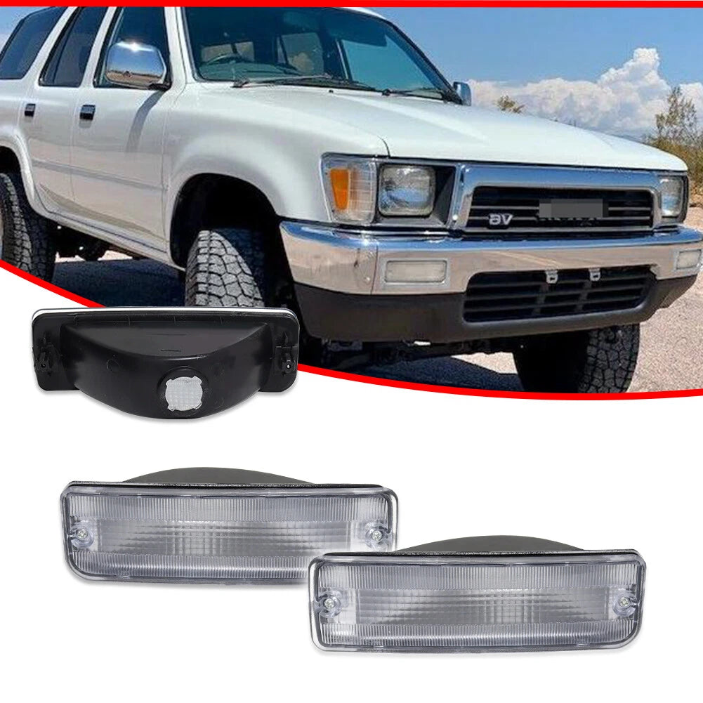 Clear Front Bumper Signal Lights for Toyota Pickup (1989–1995)
