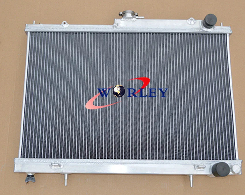 42mm Aluminum Radiator & 2 Fans for Nissan Skyline R33 R34 GTR GTS-T
