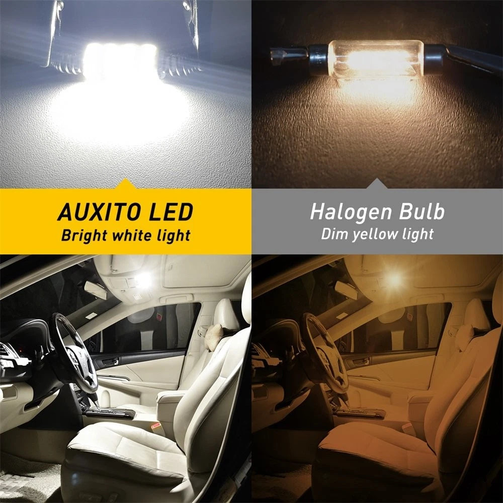 2X White LED Map Dome Light Bulbs for Dodge Ram 1500 2500 3500 (2003–2009)