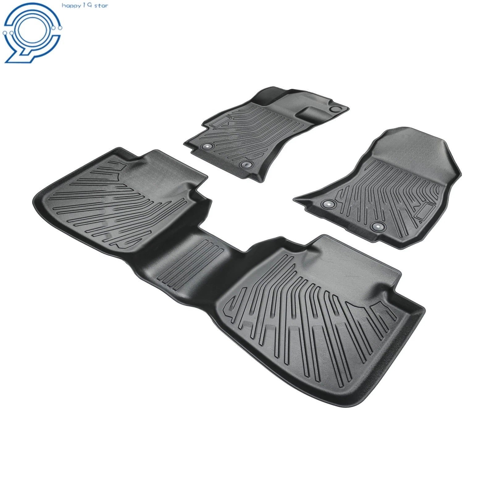 Set of 4 TPE All Weather Floor Mats for Subaru Outback/Legacy (2015–2019)