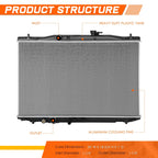 Full Aluminum Core Cooling Radiator for Acura RDX (2019–2024) DPI-13766