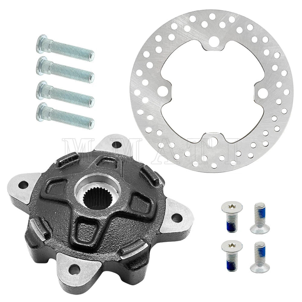 Front Wheel Hub & Brake Rotor Kit for Polaris RZR 570 RZR 800-4 RZR 900