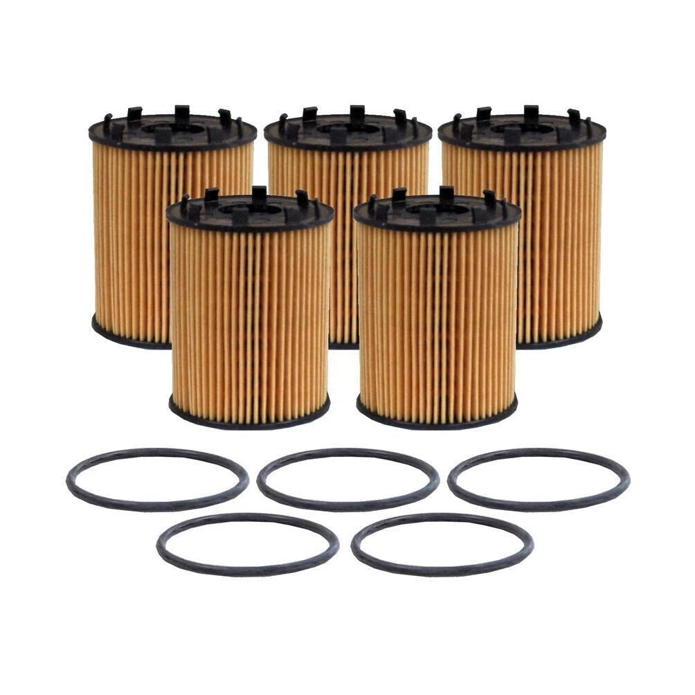 Set of 5 Engine Oil Filters for Dodge Fiat Jeep 1.4L L4 GAS (OEM Mopar)
