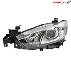 Left Headlight for Mazda 6 (2014–2017) Halogen Clear Lens Black Housing