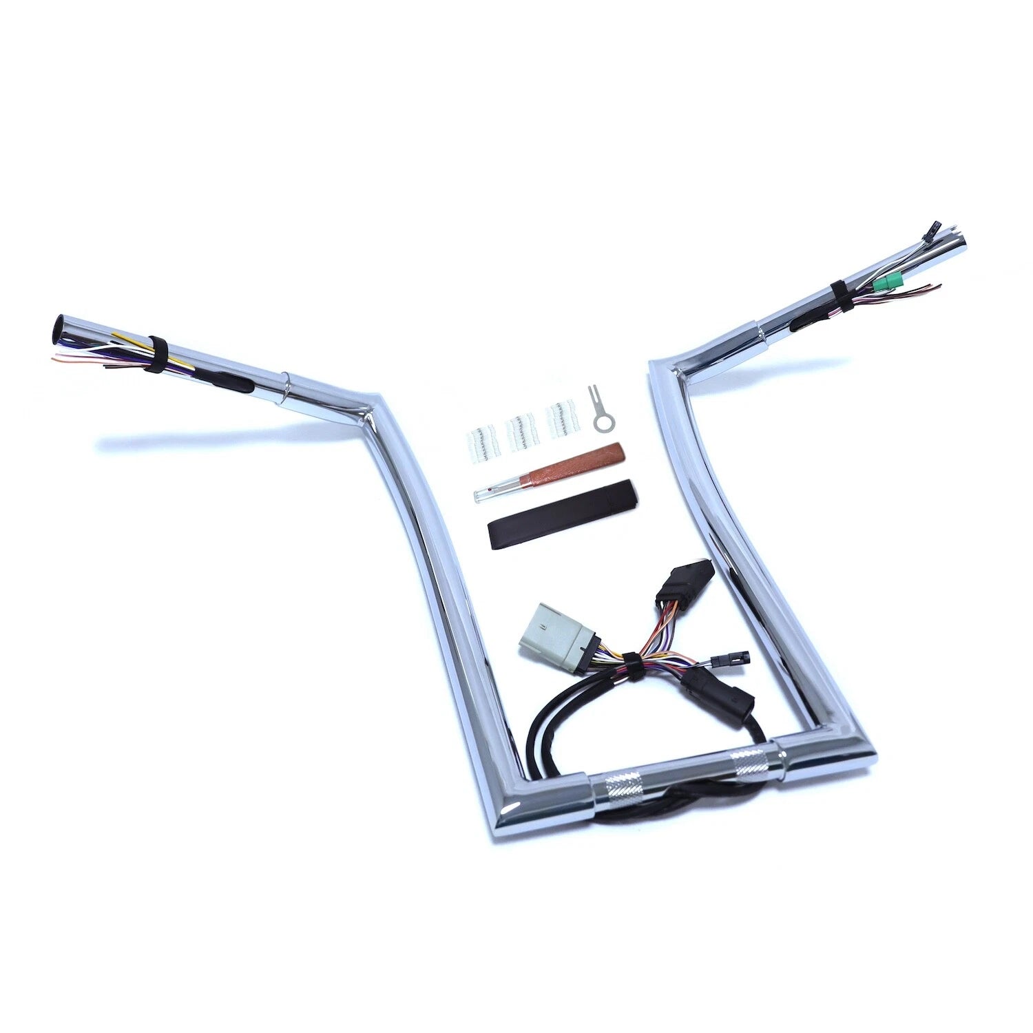 Chrome 14" Prewired Handlebar 1.25" for Harley Road Glide (2008–2013)