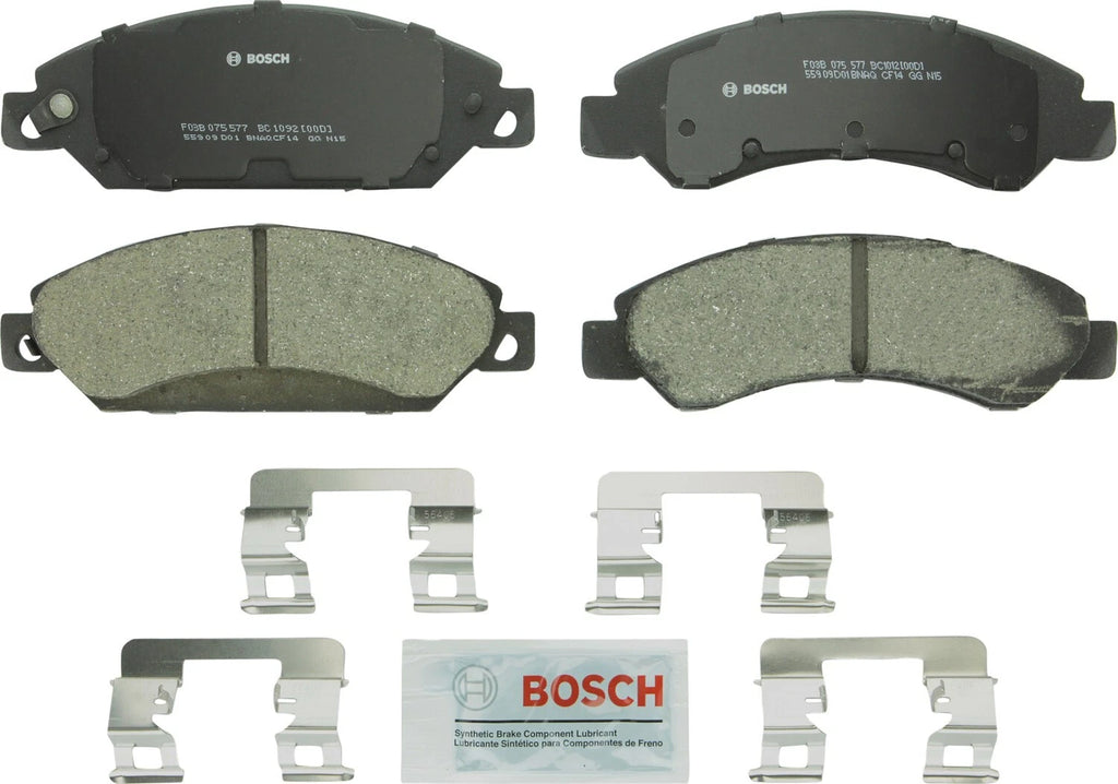 Front Brake Kit 330mm Disc Rotors Bosch Ceramic Pads for Cadillac Chevrolet GMC