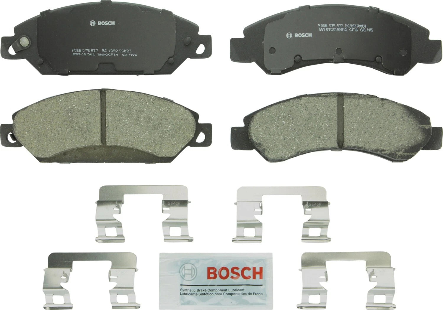 Front Brake Kit 330mm Disc Rotors Bosch Ceramic Pads for Cadillac Chevrolet GMC