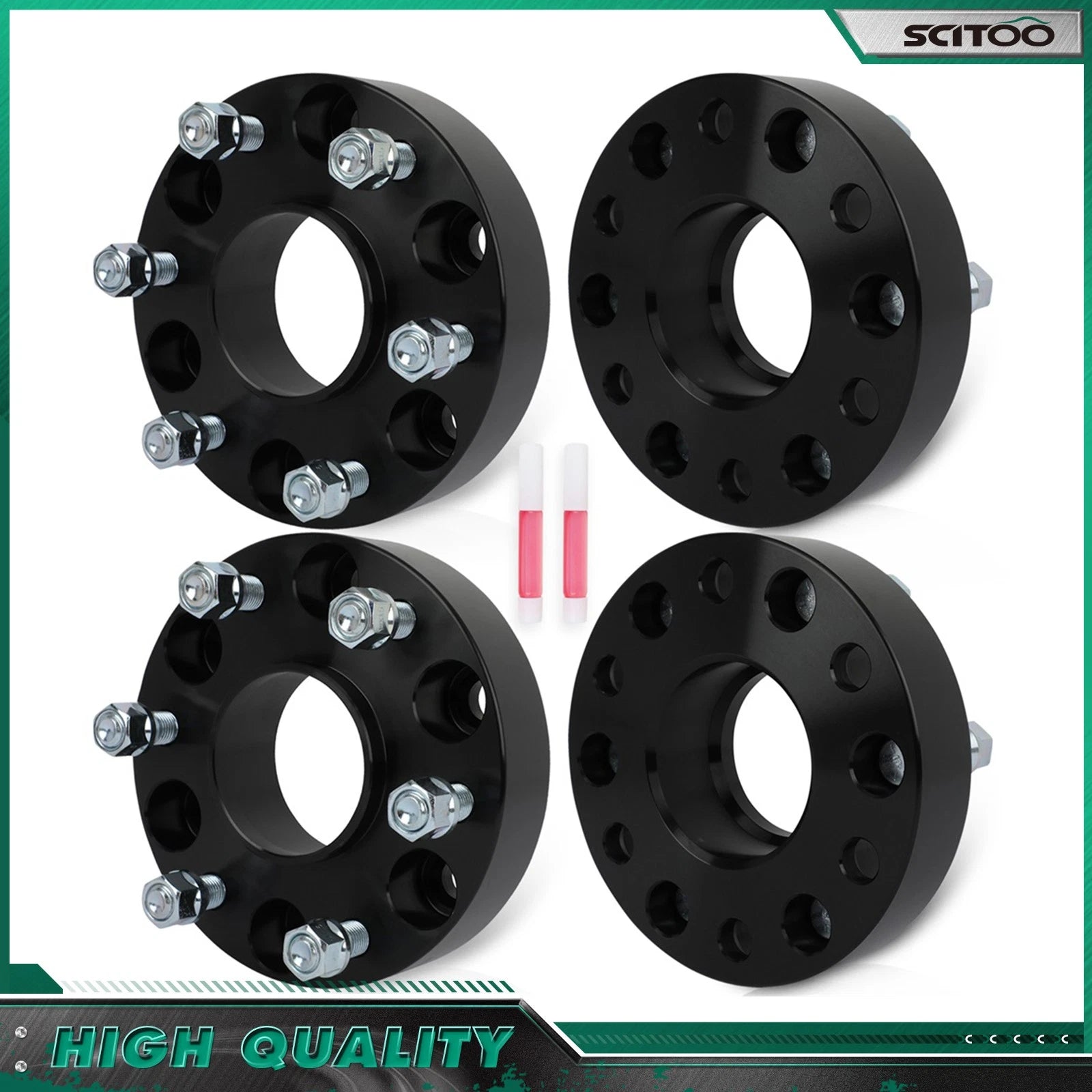 4X 1.5" Hub Centric Wheel Spacers 6x5.5 14x1.5 for Ram 1500 (2019–2025)
