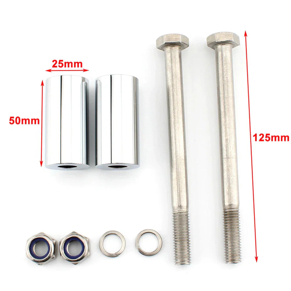 2" Chrome Handlebar Risers for Kawasaki Vulcan 800 900 1500 1600 2000