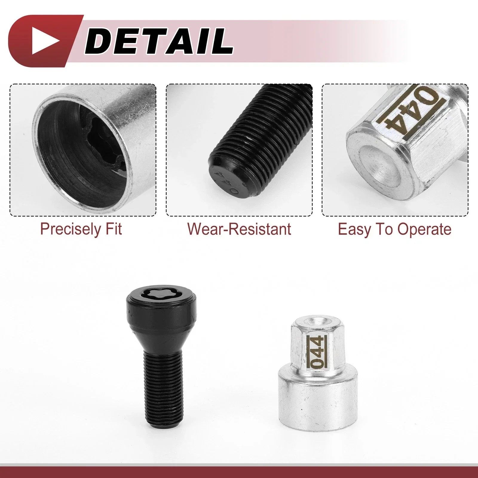 1 Set Wheel Lock Lug Nut Anti-theft Key Socket M14x1.25 Bolt for BMW
