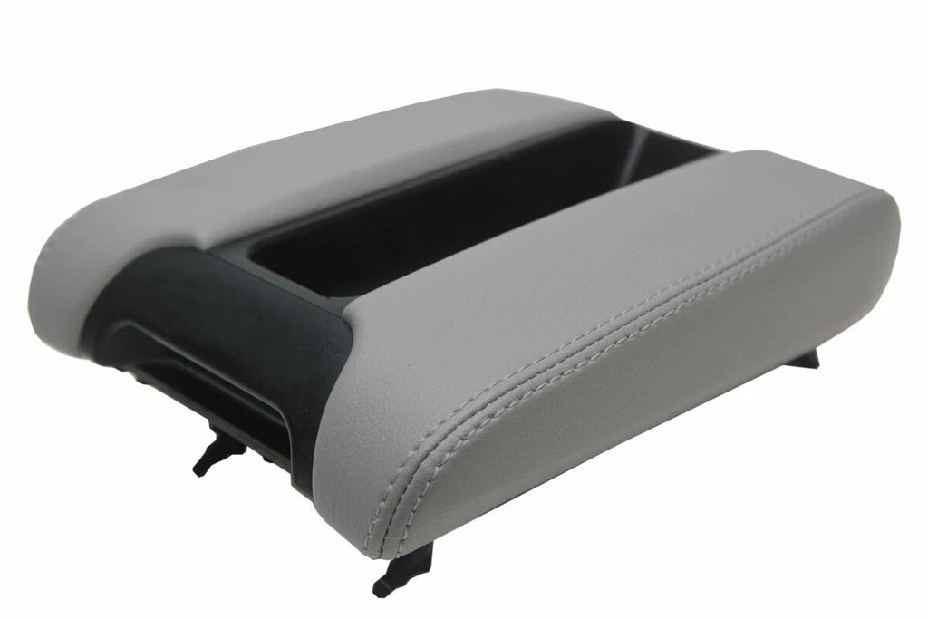 Leather Center Console Lid Armrest Cover for BMW E39 (1997–2003) Gray