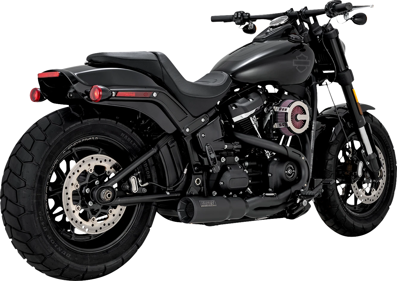2-into-1 Hi-Output Short Exhaust for Harley (2018–2024) - Stainless