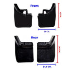 Splash Mudguard Rubber Mud Flaps Front Rear Fits Nissan Navara D22 2WD 1998-2005
