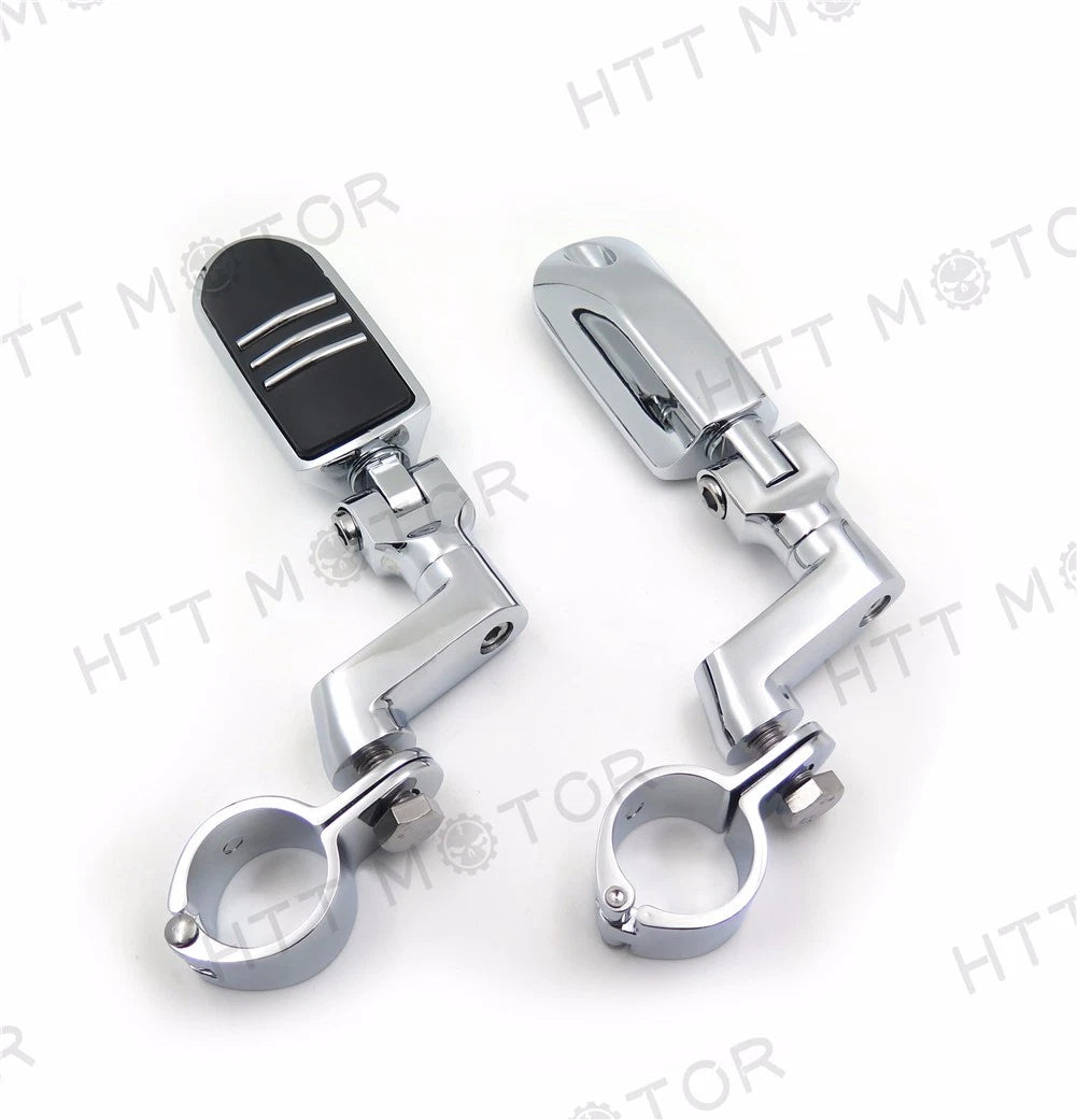 1.5" Highway Radical Flame Foot Peg Clamp for Harley Sportster 883 XL1200 (1986–2023)