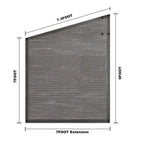 Canopy Side Shade Mesh Sunshade for Camper Trailer (9' x 7')