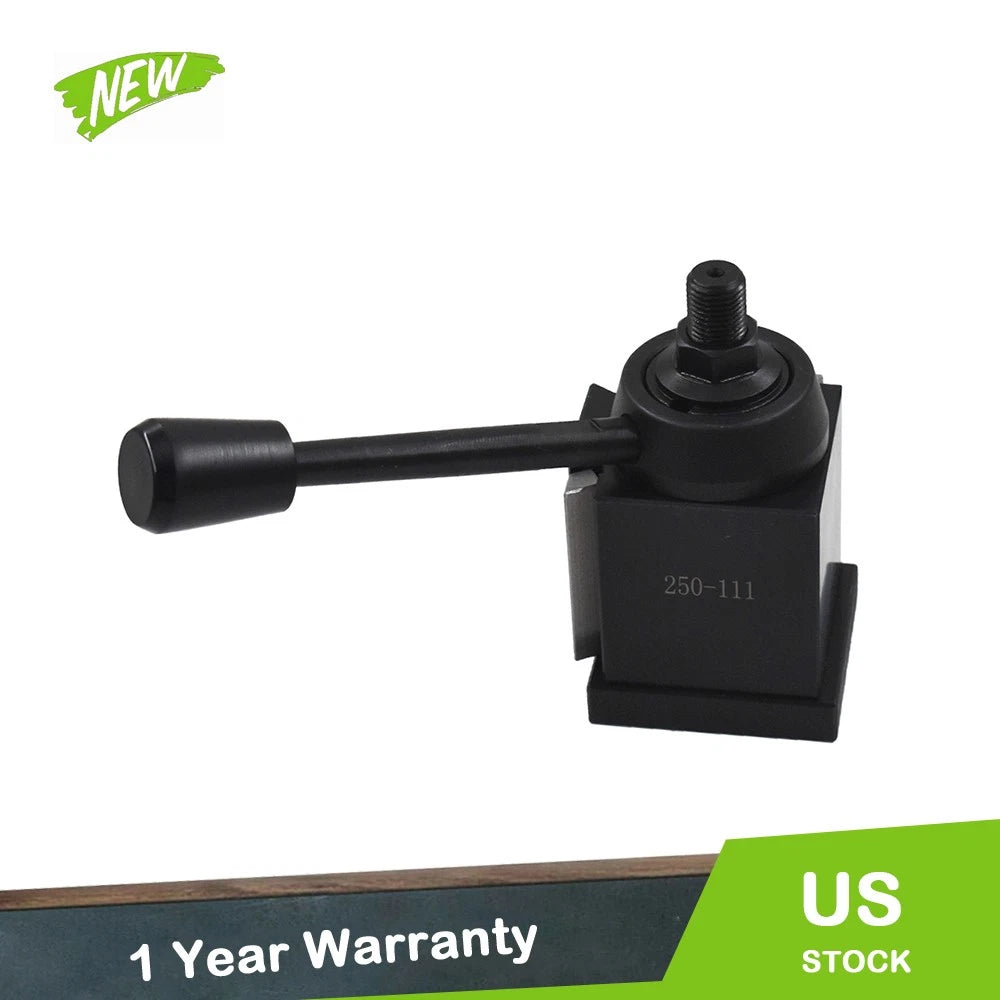Quick Change Wedge Tool Post Holder for CNC AXA 250-111 (Up to 12" Swing)